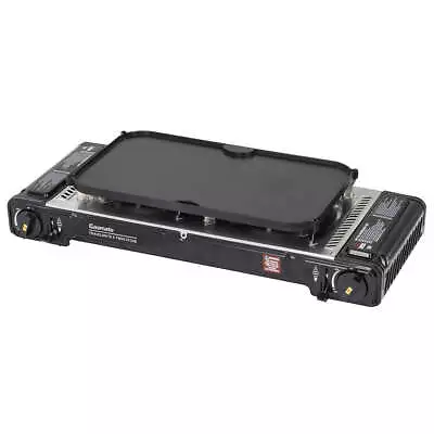 Gasmate Travelmate II Portable Twin Burner Stove With Hotplate • $89.95