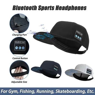 Hat Bluetooth With Speaker Music Wireless Smart Baseball Cap Fashion Waterproof • $18.97