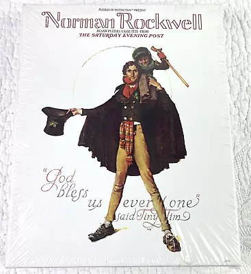 Norman Rockwell Puzzle New Sealed Dickensian Christmas Tiny Tim 132 Pieces • $19.67