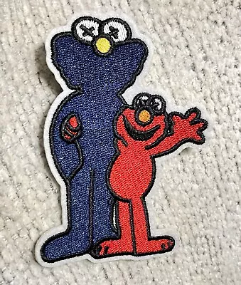 Kaws Embroidery Patch Iron On New!!! Elmo Red Pop Culture 4x2 • $3.99