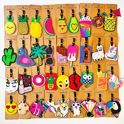 Large Novelty Fashion Luggage Tag Funky Holiday Suitcase Label Animals Kids • £1.85