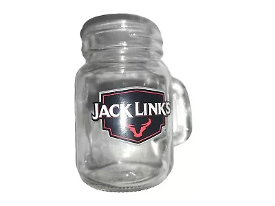 JACK LINKS Beef Jerky Handled Mason Jar Pint Beer Mug 3  Small Shot Glass NEW • £8.67