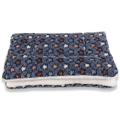 Pet Dog Bed Mat Self Warming Soft Flannel Pad Blanket Cat Bed Cushion Washable • $9.49