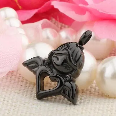 £6.84 • Buy Angel  Heart Stainless Steel Cremation Urn Pendant Necklace  Stash