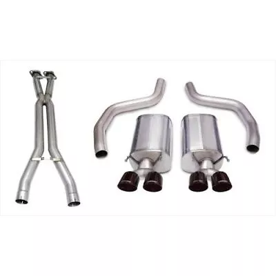 Corsa Sport Cat-Back Dual W/ Black Tips For 06-11 Chevrolet Corvette C6 Z06/ZR1 • $2665.99