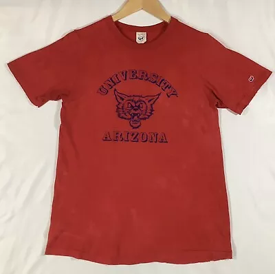 Vintage 80s University Of Arizona Student Wildcats T-Shirt Size S Single Stitch • $24.95