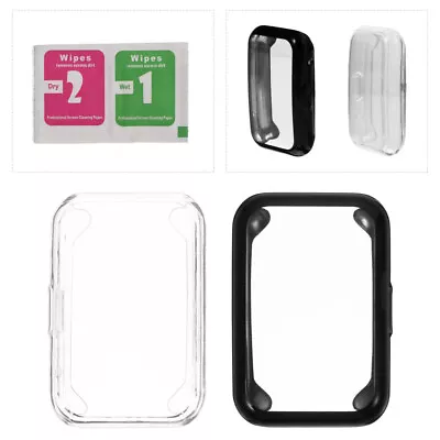  2 Pcs Watch Case Tpu Fit Accessories Smartwatch Cover Screen Protector • £4.99