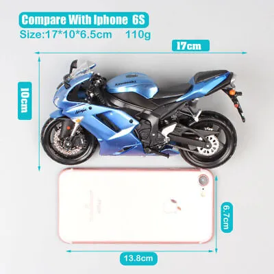 1:12 Scale Maisto Kawasaki Ninja ZX6R Diecast Motorcycle Toy Racing Bike Model • £31.19