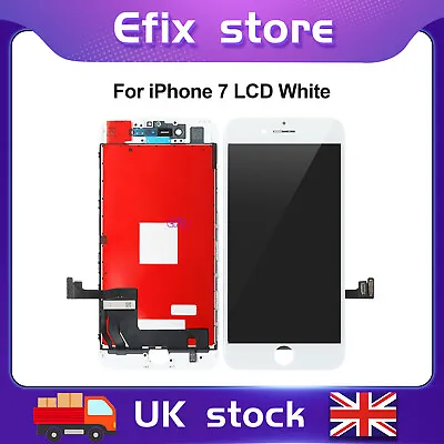 For IPhone 7 LCD Screen Replacement Digitizer 3D Touch Retina Display -WHITE • £11.68