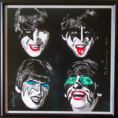 Mr Brainwash Hand Signed Kiss The Beatles Offset Lithographic Print Icons Poster • $1475