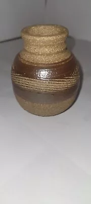 Handmade Mini Pottery Seed Pot Signed 3  Tall • $6.99