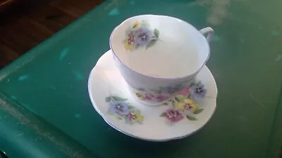 Royal Albert TEA CUP & SAUCER Pansies Floral • $25