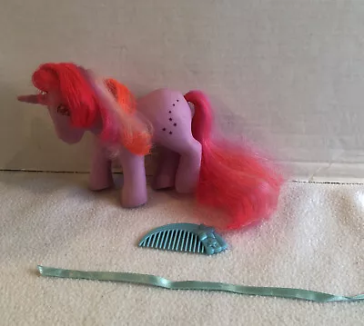 Vintage1986 Hasbro MLP My Little Pony Twinkle Eyed Unicorn Galaxy Ribbon & Comb • $29.99