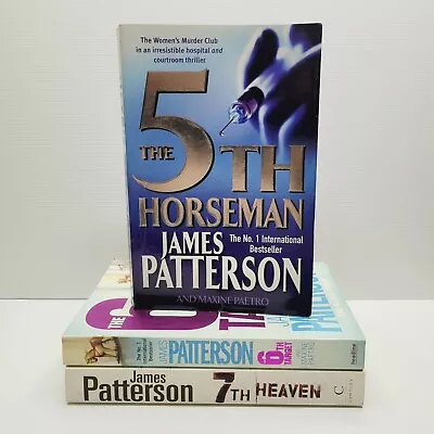 James Patterson Women's Murder Club 5th 6th 7th Crime Thriller Large Paperback • $17.95