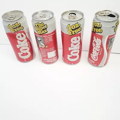 Coca Cola Super Max 4 0z Max Headroom Cans 4 Total • $45