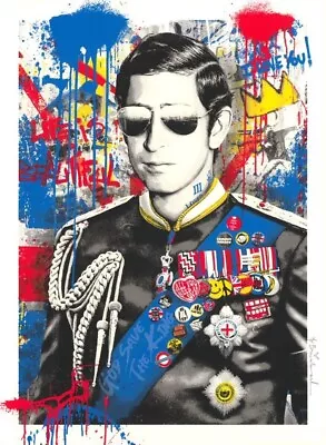 Mr Brainwash Hand Signed Limited Edition Print  Long Live The King  • £4500