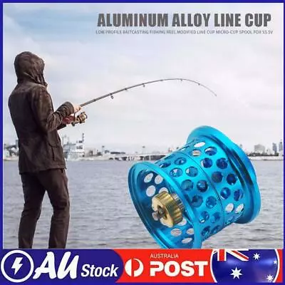 Low Profile Casting Fishing Reel Modified Line Cup For DAIWA Steez (Blue) • $24.89