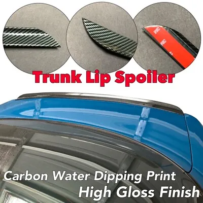 Gloss Carbon Fiber Print Trunk Boot Lip Spoiler Fits 90-93 Integra JDM • $65