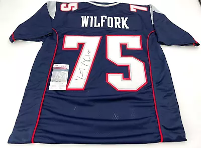 Vince Wilfork New England Patriots Signed Custom Stitched Jersey Jsa Witness Coa • $179