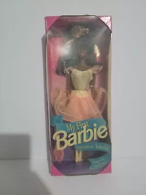 My First Barbie Easy To Dress Ballerina African American 1992 Mattel No. 2797  • $25