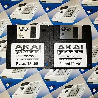 TR-808 & 909 Sounds For Akai MPC 2000XL Drum Kit Sample Pack Floppy Disk • $12.99