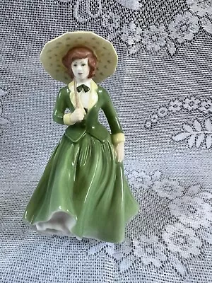 Coalport Figurine Bone China England Sarah Jane Parasol Hand Decorated • £12.99