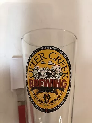 Otter Creek Brewing Company Vintage Pint Glass Multi-colored 6.5” Long Vermont • $14