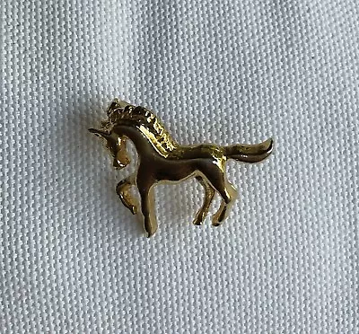 Vintage Gold Colored Horse Mustang Pin Brooch 1” • $6.50