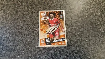 Match Attax 2023/24 No 410 Mohamed Salah Man Of The Match Signature Style Mint  • £1.95