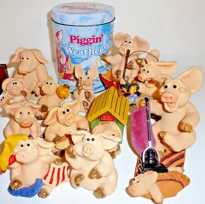 Piggin' Pigs David Corbridge Collection Of 12 Pigs! From 1995-2004 Collectibles • £14.99