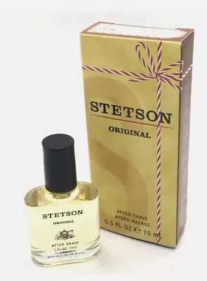 STETSON Original After Shave .5 Fl Oz Bottle Travel Mini W/ Gift Box Coty  • $8.94