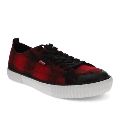 Levi's Mens Anakin Neo Plaid Flannel Casual Lace-up Rubber Sole Sneaker Shoe • $19.98