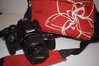 Canon EOS T3i / 600D 18.0 MP SLR Camera With 18-55mm LENS- BAG- BOOK (QOJ68) • $572.80