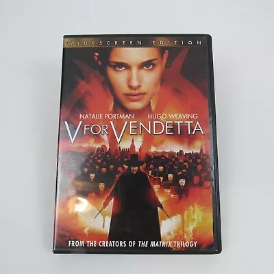 V For Vendetta (DVD 2005) Widescreen Action Natalie Portman Hugo Weaving • $2.38