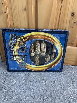 £70 • Buy Lord Of The Rings Antique Bronze Amd Ancient Bone Finish Chess Set
