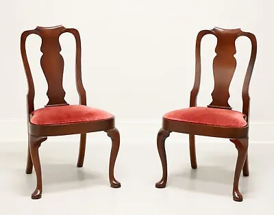 HICKORY CHAIR Mahogany Queen Anne Dining Side Chairs - Pair B • $695