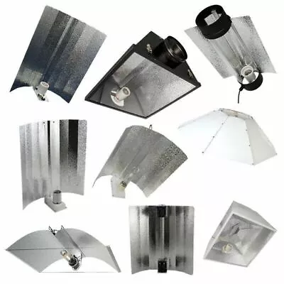 £22.50 • Buy Hydroponics Reflectors Euro Wing Cool Air Cooled Parabolic Adjustable CFL 315W