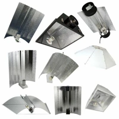 Hydroponics Reflectors Euro Wing Cool Air Cooled Parabolic Adjustable CFL 315W • £22.50