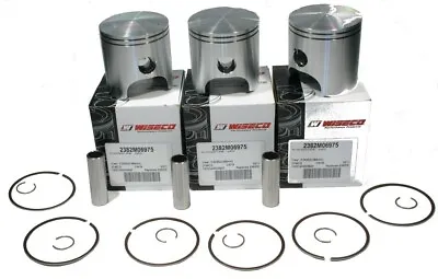 Ski-Doo Formula Mach 1 700 1997-2000 Wiseco Std Pistons; Set Of 3 2382M06975 • $380.52