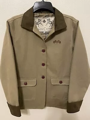 Equine Couture Cambridge Barn Jacket Size M Khaki/ Chico Equestrian Coat • $45