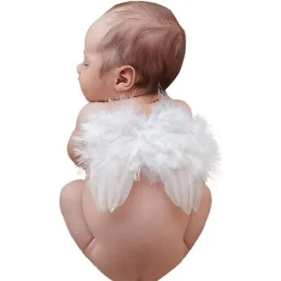 Infant Angel Wing Baby Angel Feather Wings Baby Photo Props Soft Newborn Wings • $19.99