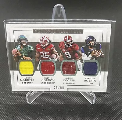 2017 National Treasures Collegiate Gordon/Mariota/Cooper/Boykin Quad Relic /99 • $17.09