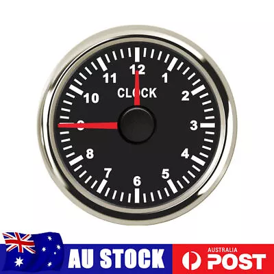 52mm Clock Gauge Instrument Hour Meters 0~12 Hours For Car Boat Clock Meter • $44.98