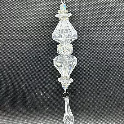 RAZ Set Of 2 Clear Snowflake 6” Drop Christmas Tree Ornament Pendant Finial NEW • $9.99