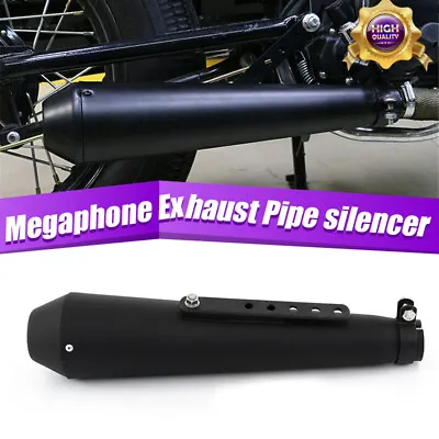 Universal Motorcycles Steel Exhaust Pipe Silencer Mufflers Fit For Harley Racer • $88.98