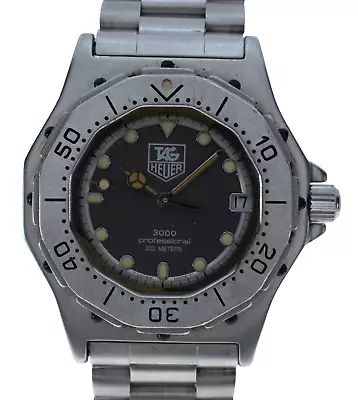 Vintage Tag Heuer 35mm Midsize 3000 Series Professional Diver Watch Ref 932.213! • $349.95