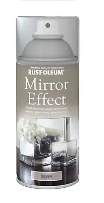 Rust-Oleum Silver Mirror Effect Spray Paint 150ml Gloss Finish Art And Craft • £11.95