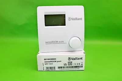 Vaillant VRT 50/2 Sensor Room Pure Thermostat 0010038663 (D698) • £44.99