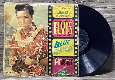 LP Elvis Presley Blue Hawaii Vinyl Record 1961 RCA Hawaiian Wedding Song • $18.95