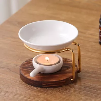 Ceramic Wooden Wax Melts Essential Oil Burner Fragrance Home Diffuser -AU STOCK • $19